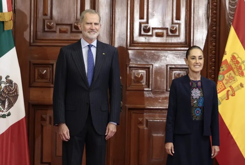 Sheinbaum recibe al rey Felipe VI en México